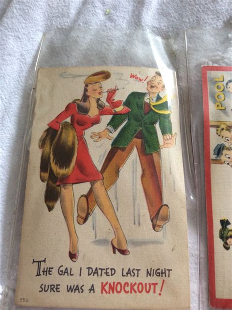 Pin Up Post Cards Vintage 40s War Era Man T Made In The Etsy