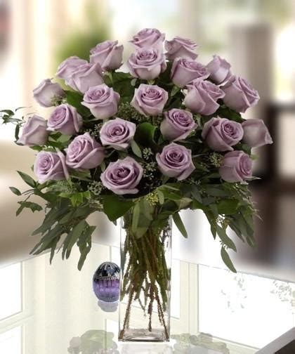 Two Dozen Purple Rose Bouquet Gta Flower Delivery