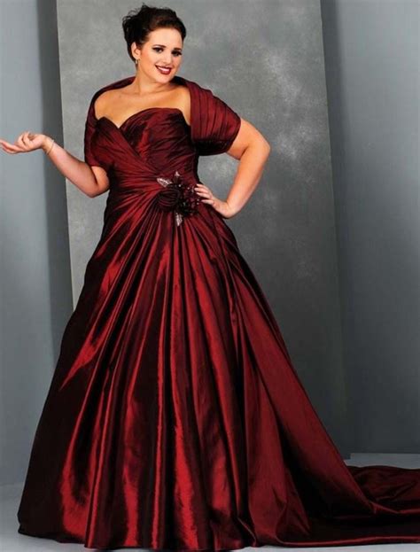 Plus Size Red Wedding Dresses Pluslookeu Collection