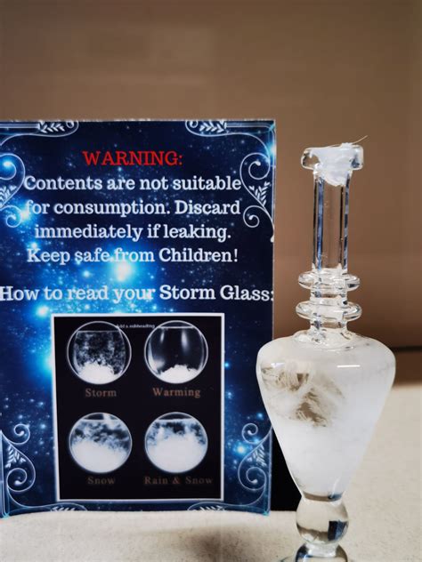 Storm Glass Liquid Barometer Weather Forecaster Sa Weather