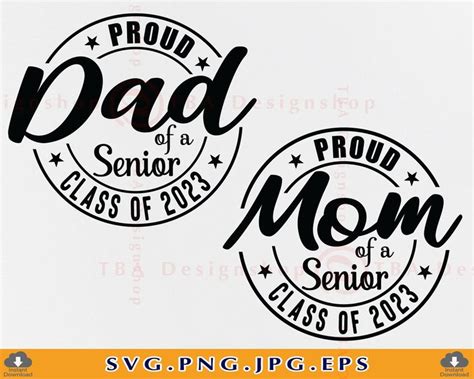 Proud Mom Of A Senior Svg Senior 2023 Svg Senior Mom Svg Etsy