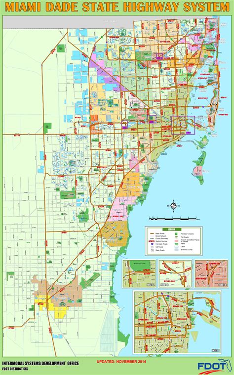 Miami Dade Transit System Map State Coastal Towns Map | Images and