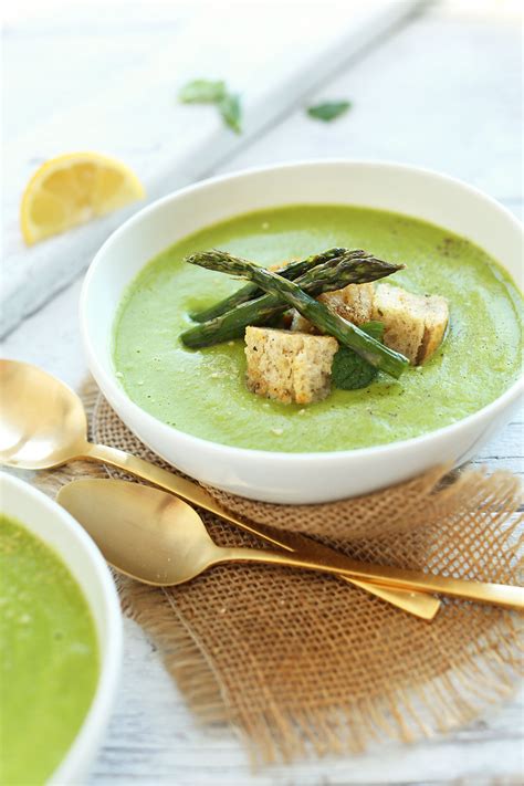 Creamy Asparagus Pea Soup Minimalist Baker Recipes