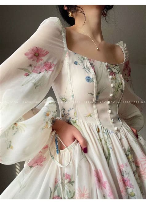 Aconiconi The Raining Garden Casual Lolita Op Dress Shopping Link