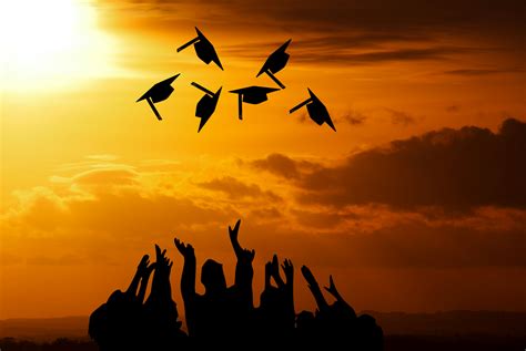 Free Images Graduation Academic Accomplish Air Sun Cap
