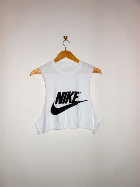 Classic White Nike Swag Style Vest Crop Top Tshirt Fresh Boss Dope