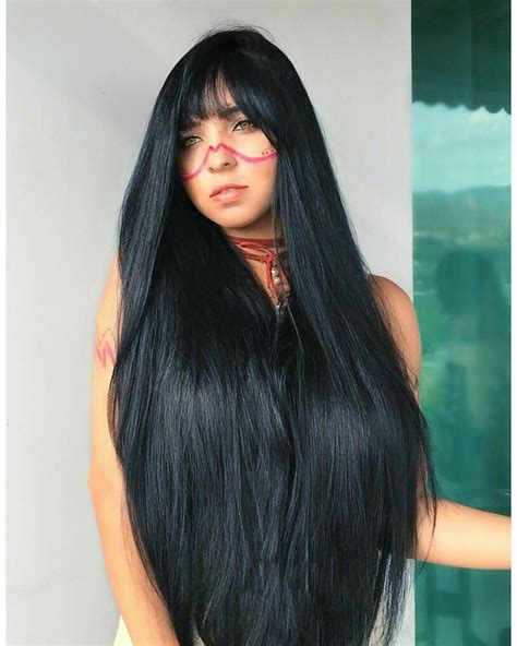 pin de nenabn em pelo largo cabelo grande com franja estilos de cabelo comprido cabelo