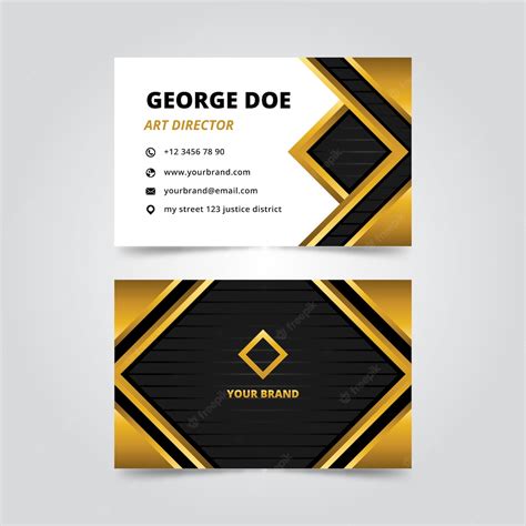 Free Vector Elegant Business Card Template Design