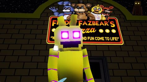 Spring Bonnie Trys To Make An Honest Living In The Fnaf 1 Pizzeria