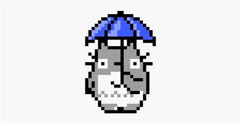 Totoro Pixel Art Png Free Transparent Clipart Clipartkey