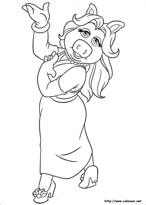 Drawing of Miss Piggy - Norton Safe Search | Disney coloring pages