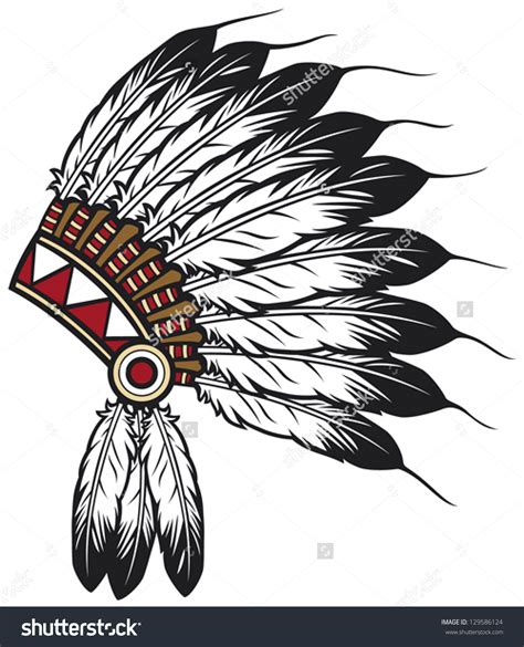 Indian Chief Headdress Drawing At Getdrawings Free Download