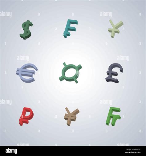 Currency Icons Vector Illustration Stock Vector Image And Art Alamy