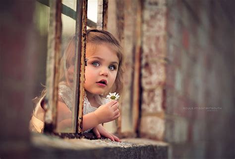 HD wallpaper: adorable, blue, child, cute, daisy, eyes, flower, girl