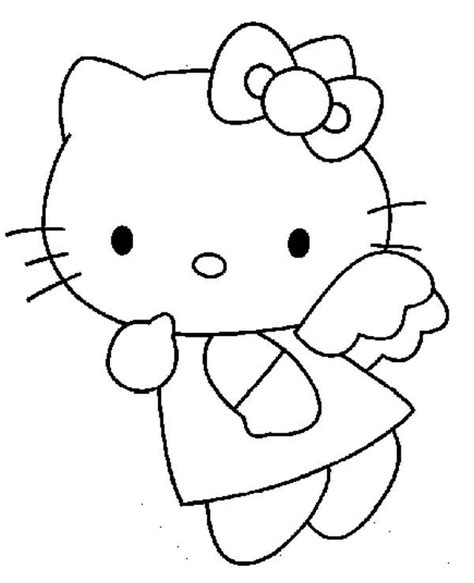 Hello Kitty Angel Coloring Pages