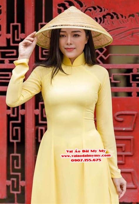 Vải Áo Dài Thái Tuấn Trơn Màu Vàng Nhạt Thiết Kế 2021 AD TRON VangNhat
