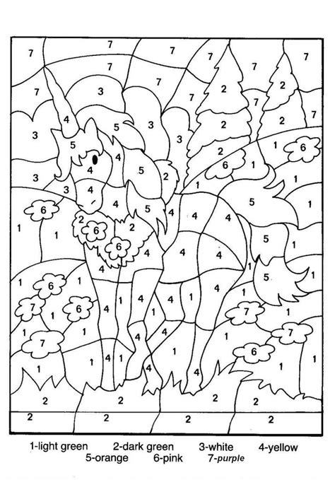 Color by number dog coloring page: Free Printable Color by Number Coloring Pages - Best ...