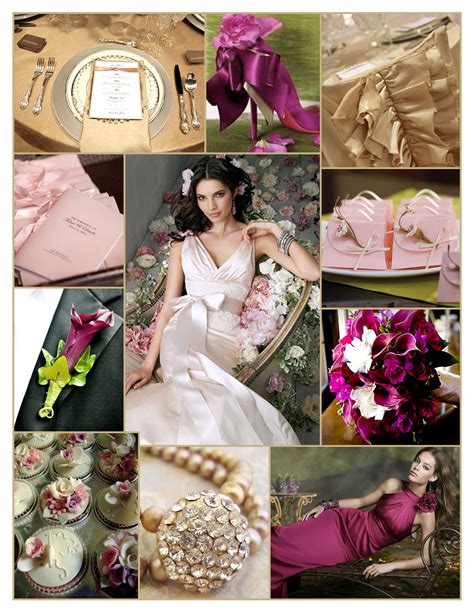 Magenta Pink And Champagne Wedding Inspiration Bodas
