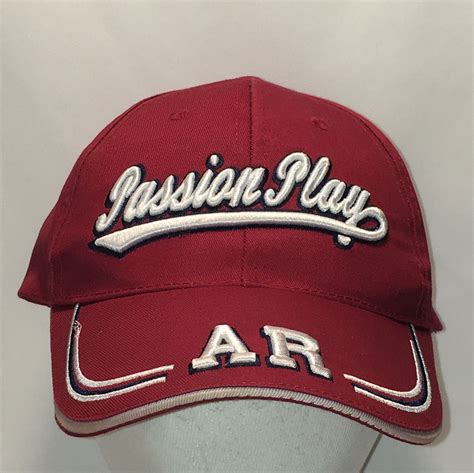 Christian Baseball Cap Faith Hat Passion Play Arkansas Maroon Etsy