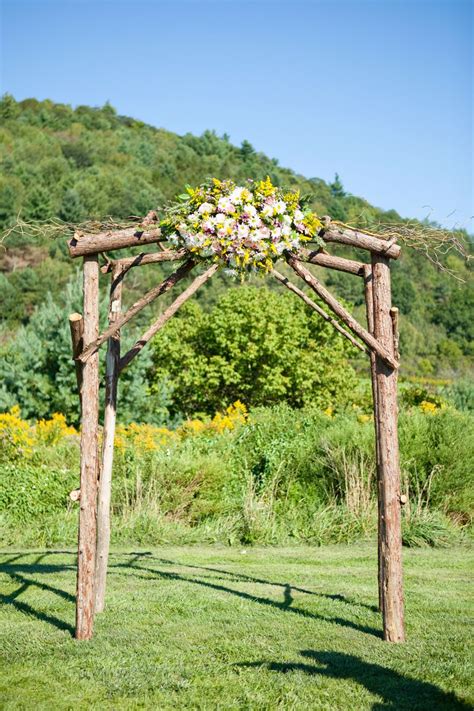 Rustic Vermont Barn Wedding Wedding Arbor Rustic Wedding Pergola