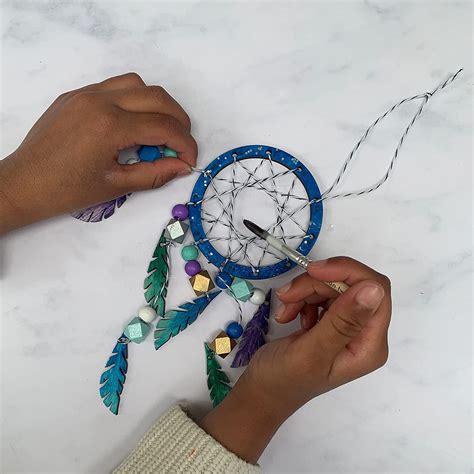 Cotton Twist Make Your Own Dreamcatcher Craft Kit Blue Creative Play