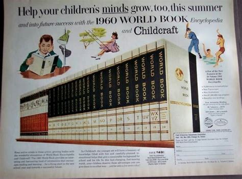 1960 World Book Encyclopedias | Vintage Advertisements | Pinterest