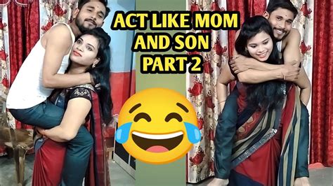 Mom And Son Act With Lift Carry 😂part 2।।lift Carry Youtube