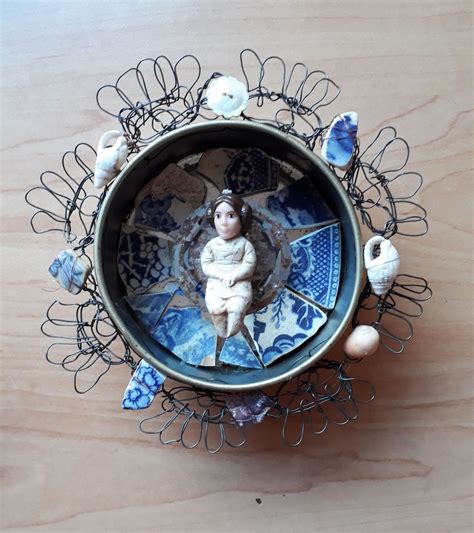 Assemblage By Sue Cordingley Found Objects And Wire Shrines Art