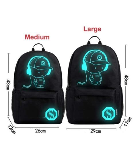 Cool Boys Girl Outdoor Backpack Anime Luminous Backpack Daypack
