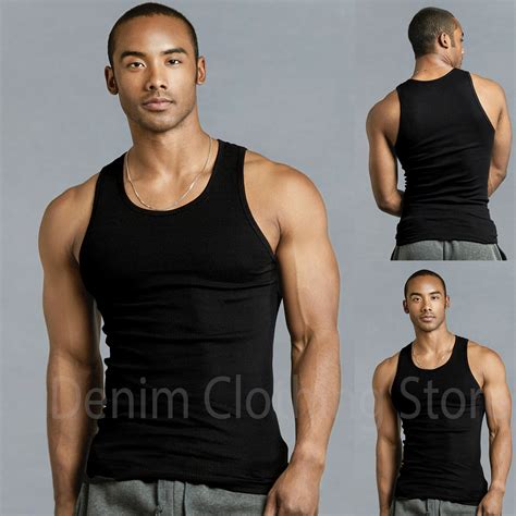 men a shirt 3 6 pack lot tank top cotton wife beater ribbed pack undershirt s~3x ebay