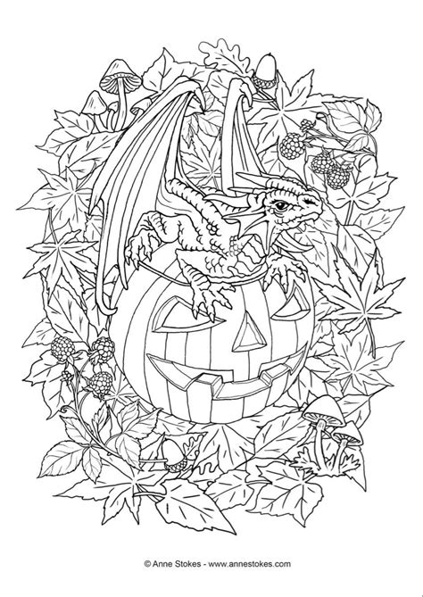 Anne Stokes Coloring Page Witch Coloring Pages Boy Coloring Halloween