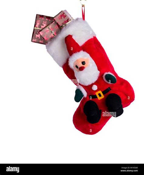 Christmas Stocking Filled Presents Cut Out Stock Images And Pictures Alamy