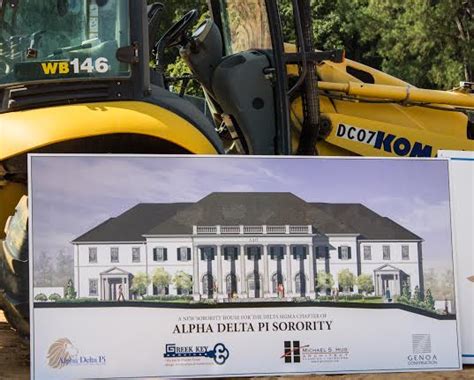 Alpha Delta Pi Breaks Ground On M Chapter House Hottytoddy