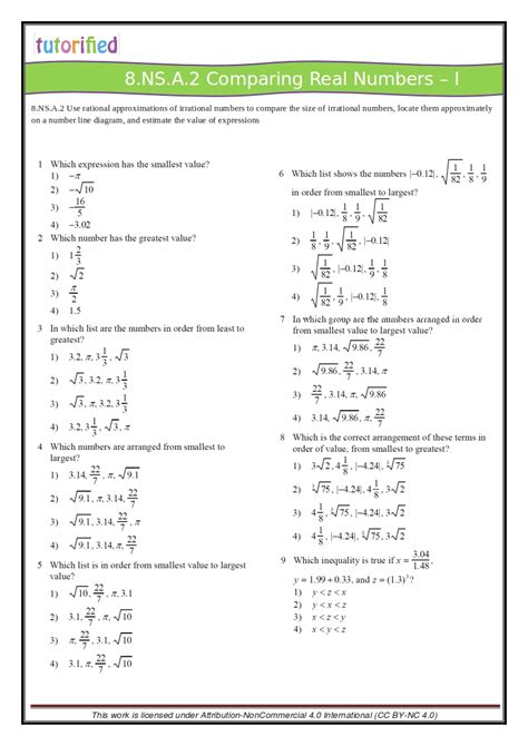 Eighth Grade Math Worksheets