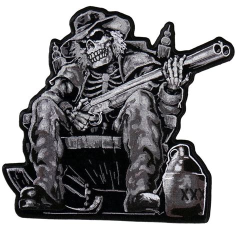 Hot Leathers Motorcycel Patches And Biker Leather Jacket Patches Skull Patch Biker Patches