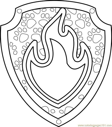 Paw Patrol Badges Coloring Pages at GetColorings.com | Free printable