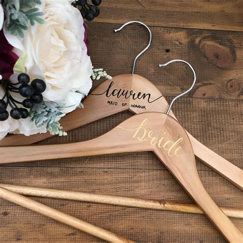Personalised Wedding Coat Hangers Calligraphy Coat Hangers Etsy Australia