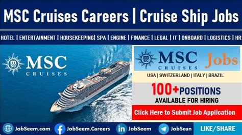 Msc Cruises Careers 2023 Urgent Cruise Ship Job Vacancies
