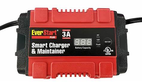 EverStart 3A Portable Smart Battery Charger and Maintainer with Digital