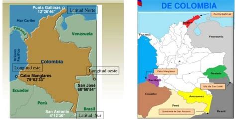 Dibujar El Mapa De Colombia Y Ubicar Los Puntos Extremoslimitesy Si Me