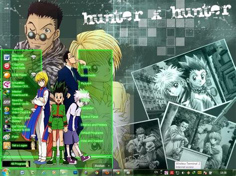 Hunter X Hunter Theme Windows 7 By Yunz Anime Theme Windows 7 Skins