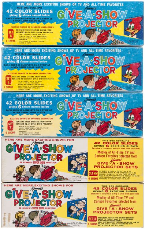 Give A Show Projector Slides Set Of 42 Kenners Super Show Projector