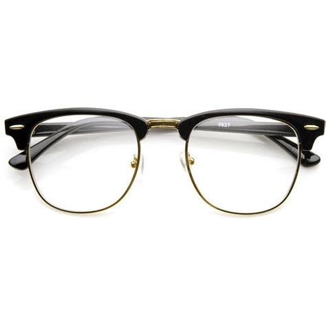 Classic Square Vintage Inspired Clear Lens Clubmaster Wayfarer Glasses Wayfarer Glasses
