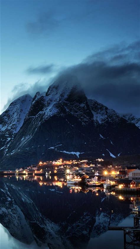 Norway Lofoten Mountains Evening Coast 5k Hd Iphone Wallpapers Free