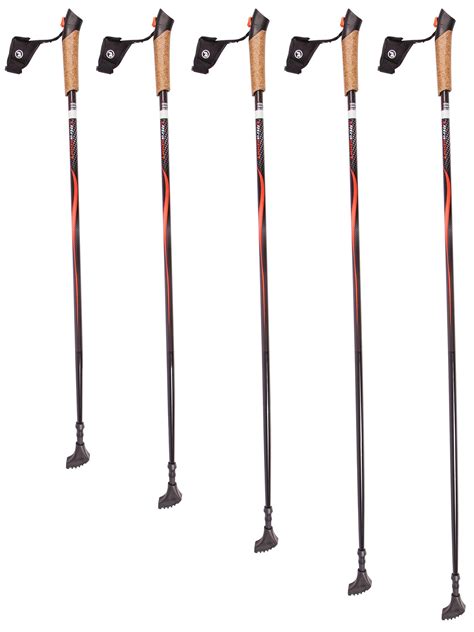 Ultrasport Carbon Nordic Walking Poles With Cork Grip And Hand Straps