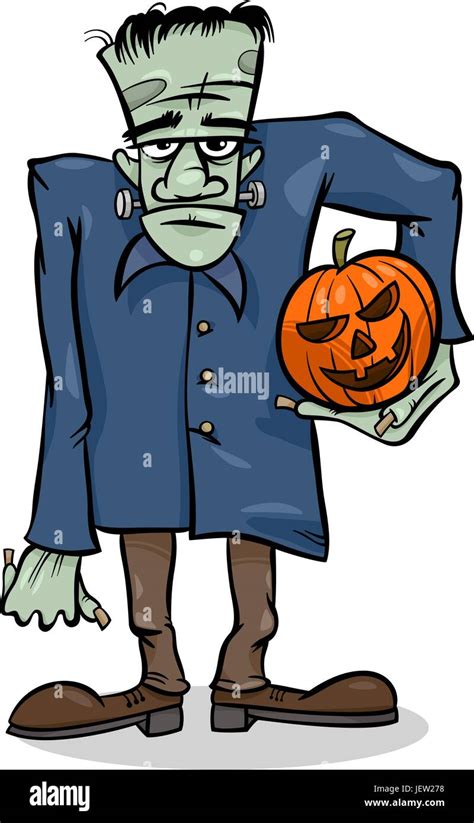 Scary Cartoon Frankenstein