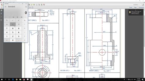 Drawing And Assembly Sheet Safety Valve Autocad Youtube