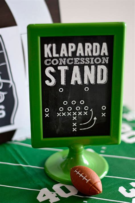 Football Concession Stand Sign Custom Name 4 X 6 Etsy