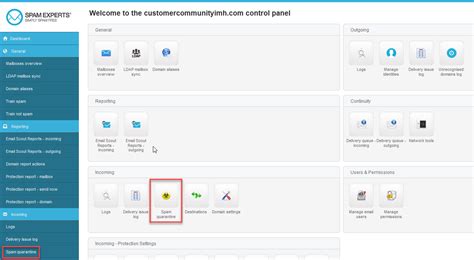 How To Use The Spam Experts Spam Quarantine Tool Inmotion Hosting
