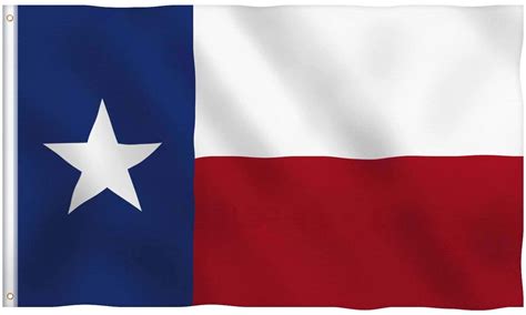Texas State Flag With Brass Grommets Lone Star Flags Thick Fabric